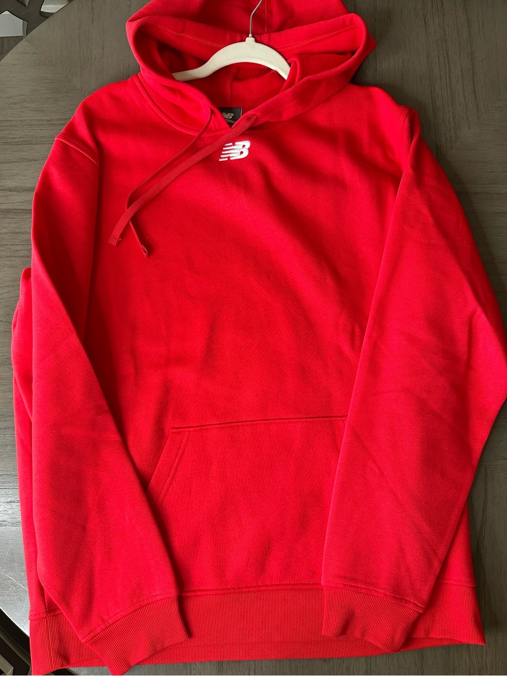 New Balance Men's Bright Red Pullover Hoodie